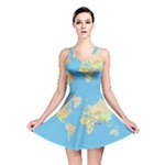 globe Map Reversible Skater Dress