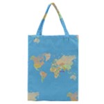 globe Map Classic Tote Bag