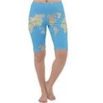 globe Map Cropped Leggings 