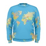 globe Map Men s Sweatshirt