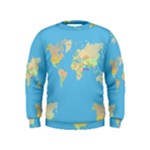 globe Map Kid s Sweatshirt