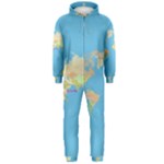 globe Map Hooded Jumpsuit (Men)