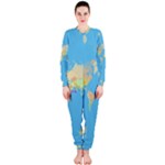 globe Map OnePiece Jumpsuit (Ladies)