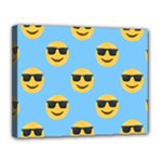 sunglasses Emoji Canvas 14  x 11  (Stretched)