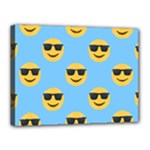 sunglasses Emoji Canvas 16  x 12  (Stretched)