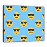 sunglasses Emoji Canvas 24  x 20  (Stretched)