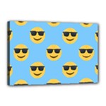 sunglasses Emoji Canvas 18  x 12  (Stretched)