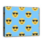 sunglasses Emoji Deluxe Canvas 20  x 16  (Stretched)