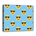 sunglasses Emoji Deluxe Canvas 24  x 20  (Stretched)