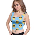 sunglasses Emoji Crop Top