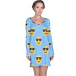 sunglasses Emoji Long Sleeve Nightdress