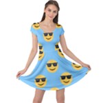 sunglasses Emoji Cap Sleeve Dress