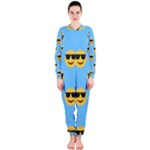 sunglasses Emoji OnePiece Jumpsuit (Ladies)