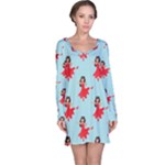 salsa flamenco Emoji Long Sleeve Nightdress