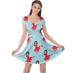 salsa flamenco Emoji Cap Sleeve Dress