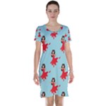 salsa flamenco Emoji Short Sleeve Nightdress