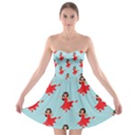 salsa flamenco Emoji Strapless Bra Top Dress