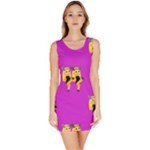 twin Emoji  Bodycon Dress