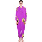 twin Emoji  Hooded Jumpsuit (Ladies)