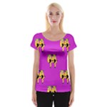 twin Emoji  Women s Cap Sleeve Top