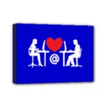 Online Dating Mini Canvas 7  x 5  (Stretched)