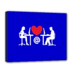 Online Dating Canvas 14  x 11  (Stretched)