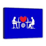 Online Dating Canvas 16  x 12  (Stretched)