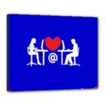 Online Dating Canvas 20  x 16  (Stretched)