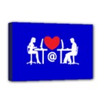 Online Dating Deluxe Canvas 18  x 12  (Stretched)