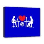 Online Dating Deluxe Canvas 20  x 16  (Stretched)