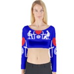 Online Dating Long Sleeve Crop Top (Tight Fit)