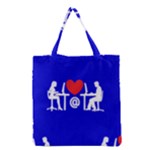 Online Dating Grocery Tote Bag