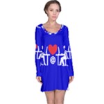 Online Dating Long Sleeve Nightdress