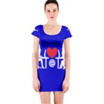 Online Dating Short Sleeve Bodycon Dress