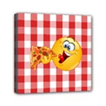 pizza Emoji  Mini Canvas 6  x 6  (Stretched)