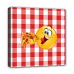 pizza Emoji  Mini Canvas 8  x 8  (Stretched)