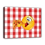 pizza Emoji  Canvas 14  x 11  (Stretched)