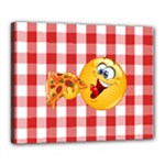 pizza Emoji  Canvas 20  x 16  (Stretched)