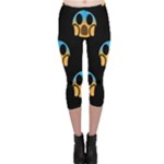 scream Emojis Capri Leggings 