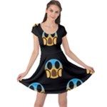 scream Emojis Cap Sleeve Dress