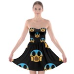 scream Emojis Strapless Bra Top Dress