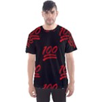 one hundred Emoji Men s Sport Mesh Tee