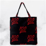 one hundred Emoji Grocery Tote Bag