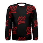 one hundred Emoji Men s Long Sleeve T-shirt