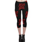 one hundred Emoji Capri Leggings 