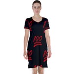 one hundred Emoji Short Sleeve Nightdress