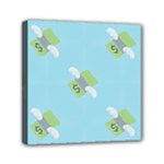 winged money Emoji  Mini Canvas 6  x 6  (Stretched)