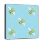 winged money Emoji  Mini Canvas 8  x 8  (Stretched)