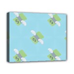 winged money Emoji  Canvas 10  x 8  (Stretched)