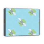 winged money Emoji  Deluxe Canvas 16  x 12  (Stretched) 